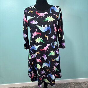 Yelete knee-length dinosaur dress Medium           Lot O